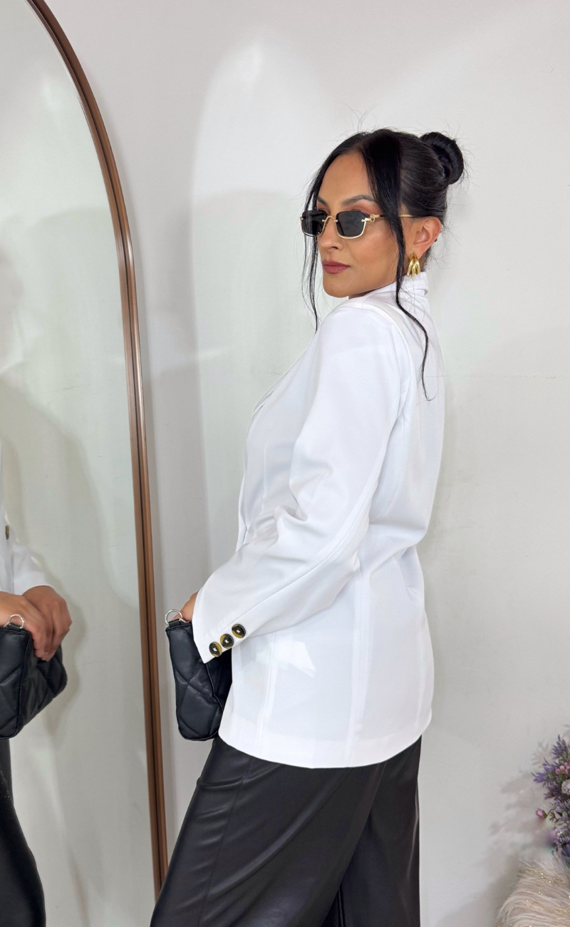 Blazer Largo con Botonería – Talla Única