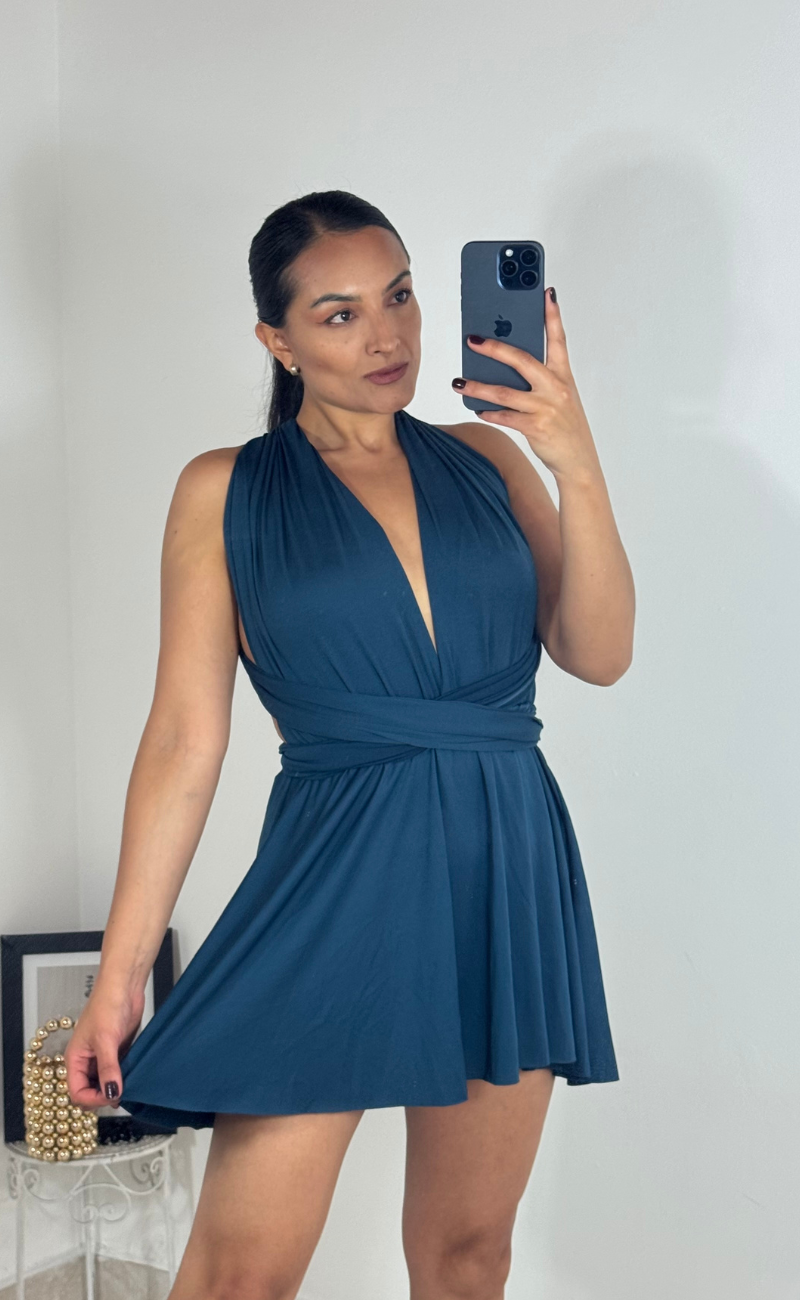Vestido Azul Noche Multi Estilos