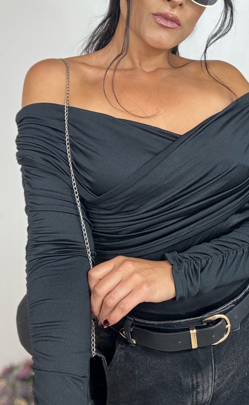 Body Off Shoulder Escote Corazón – Licra Amorella