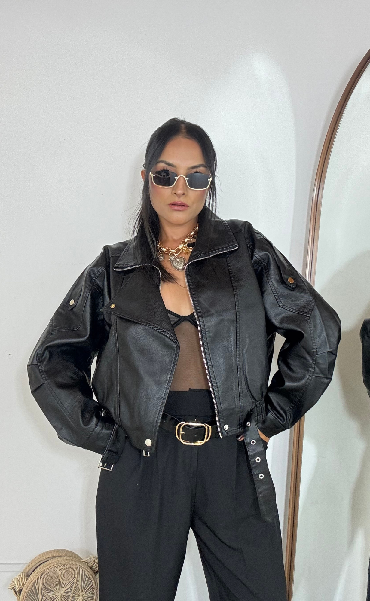 Chaqueta Bomber Oversize