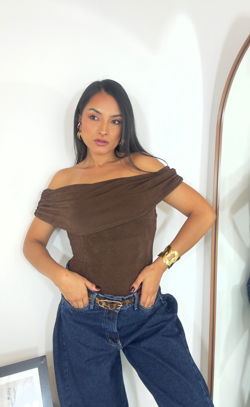 Body Off Shoulder Acetato