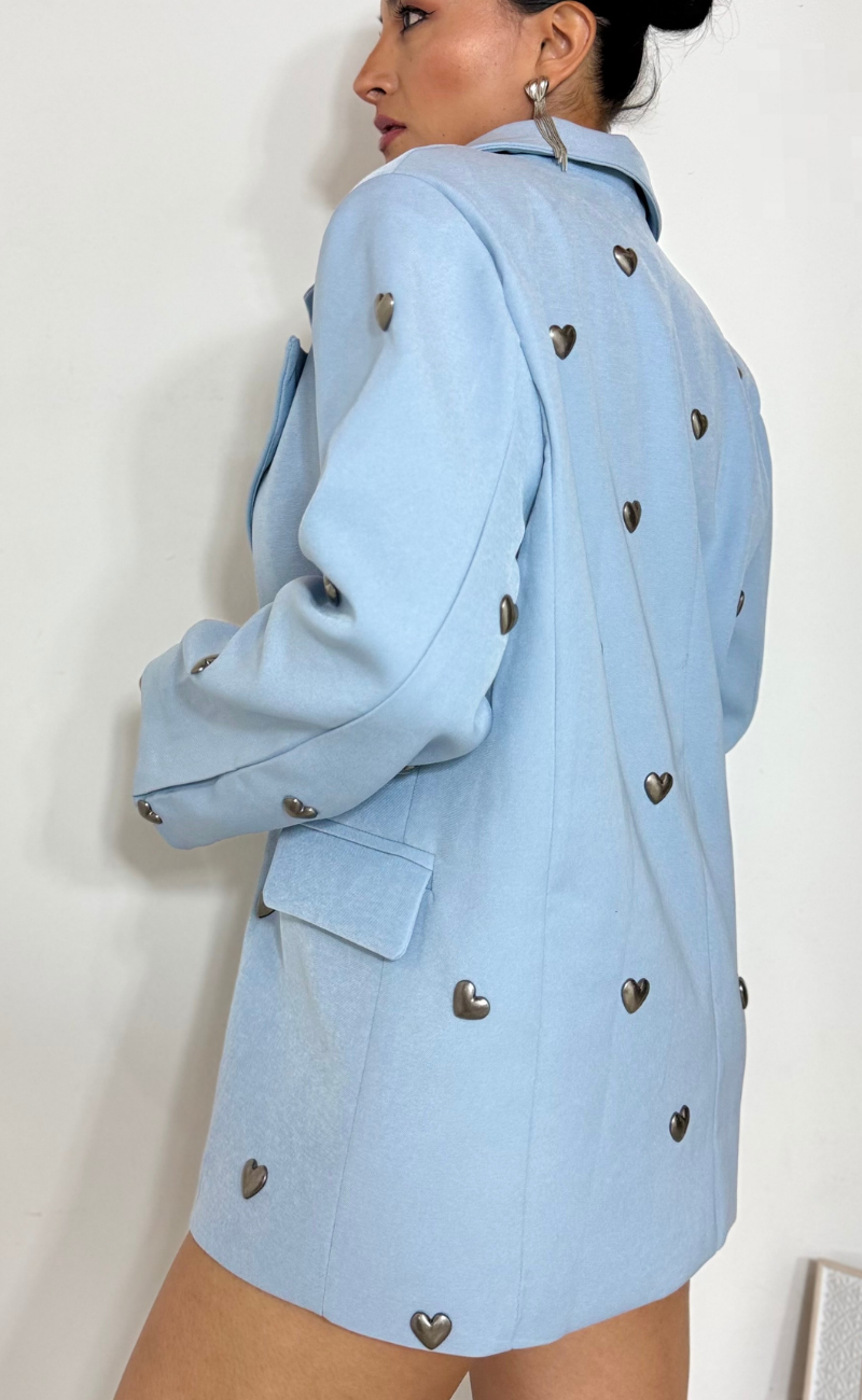 Blazer oversize- Corazones- Talla única