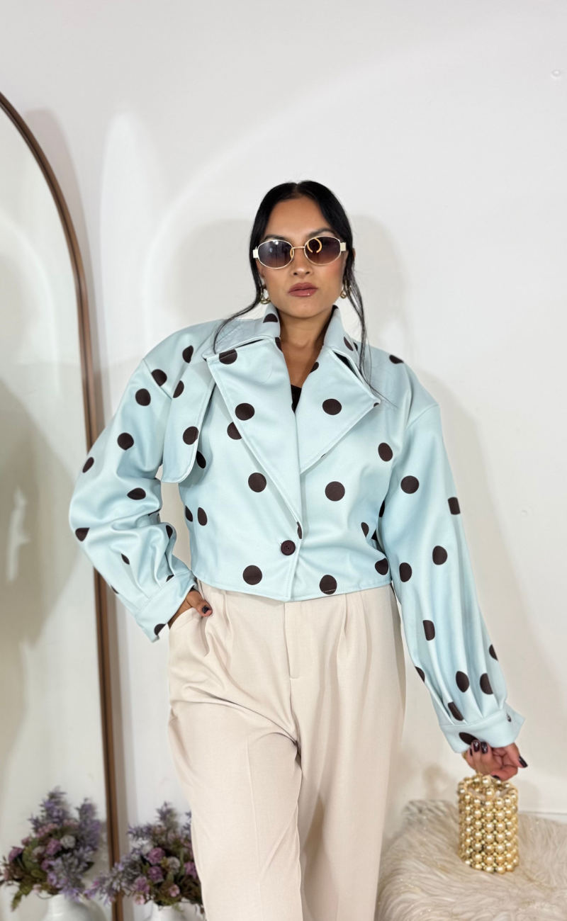 Chaqueta Polka Dots Paño Tafetán – Talla Única