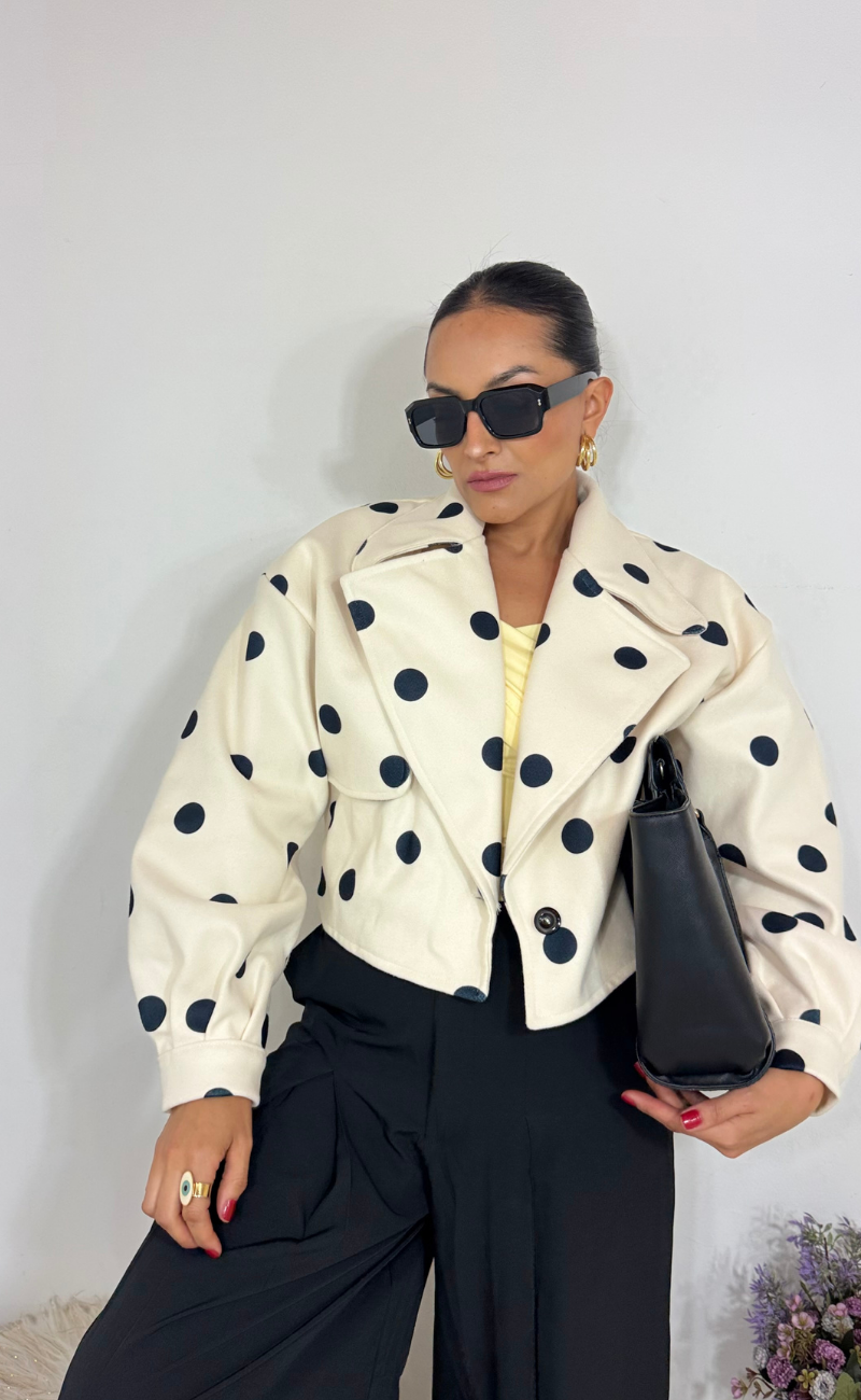 Chaqueta Polka Dots Paño Tafetán – Talla Única