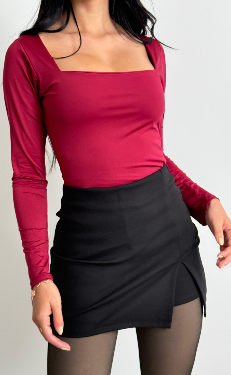 Falda Short Negra - Punto Roma