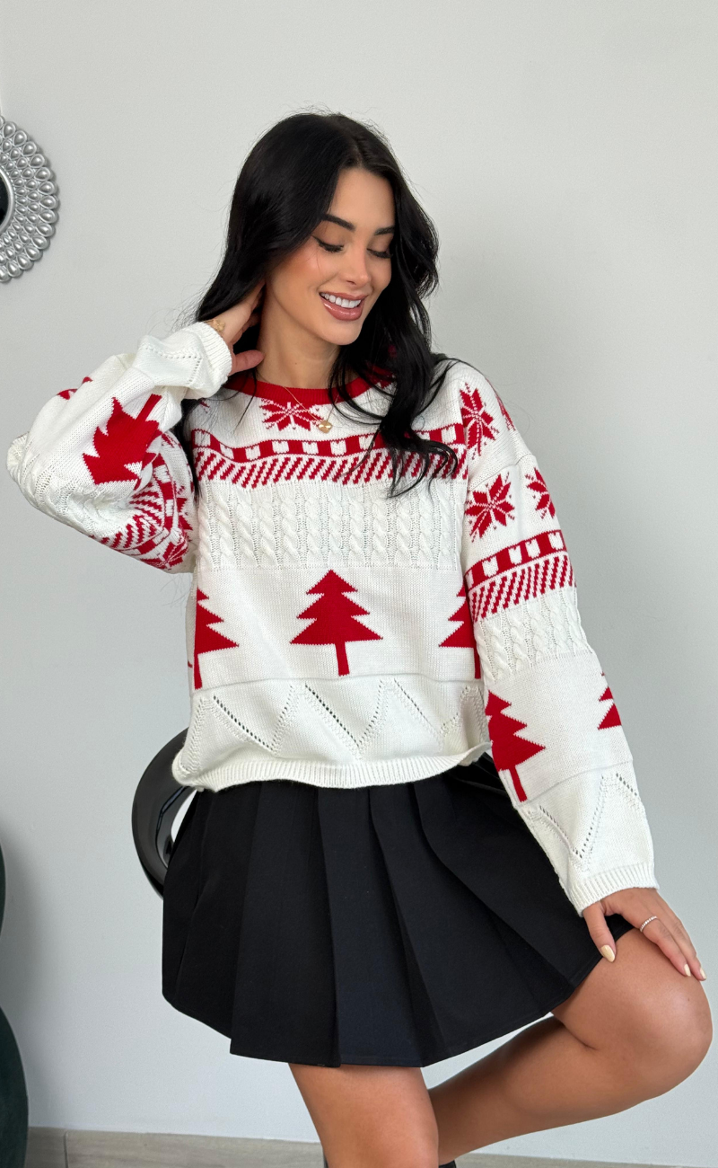 Saco Navideño en Hilo Premium con Texturas y Figuras